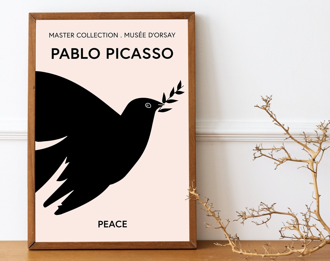 Picasso Exhibition - Retro Travel Poster - Image 4