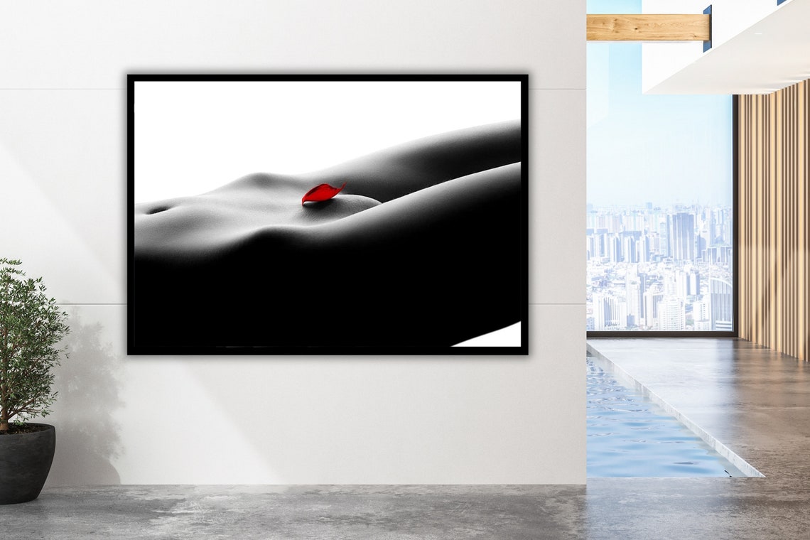 Nude Bodyscape Art Print Ready To Hang Framed Wall Art Sensual Home Decor - Image 3