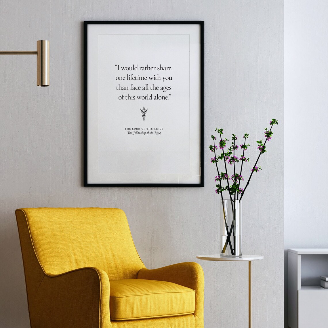 I Would Rather Share One Lifetime With You Quote Print - Image 2