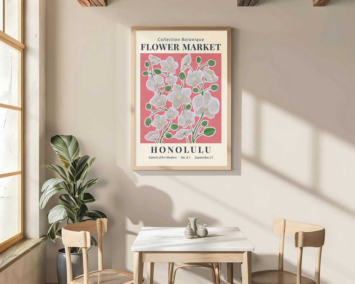 Flower Market Print Wall Art Spring Flowers Poster Floral Art Botanical Art Gallery Museum Exhibition Poster Flower Market Poster - Image 7