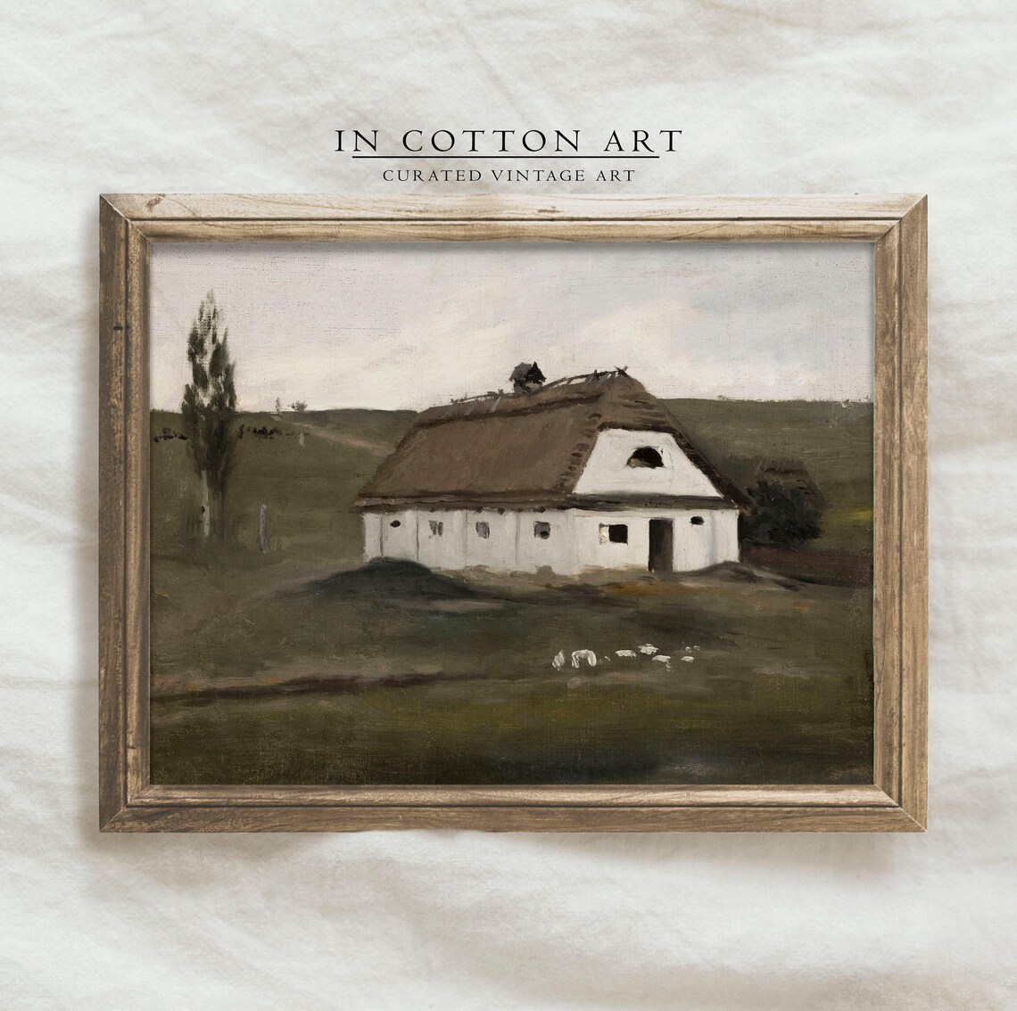 White Barn Vintage Rustic Cottage Wall Art Print - Image 4
