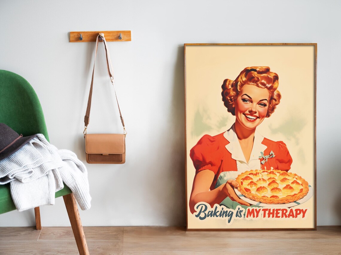 Atomic Age Funny Kitchen Wall Art, Retro Print - Image 5