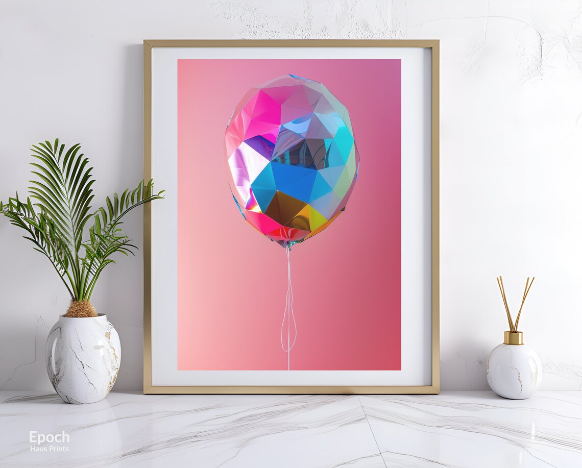 Balloon Shaped Disco Ball, Funky Dance Floor Art