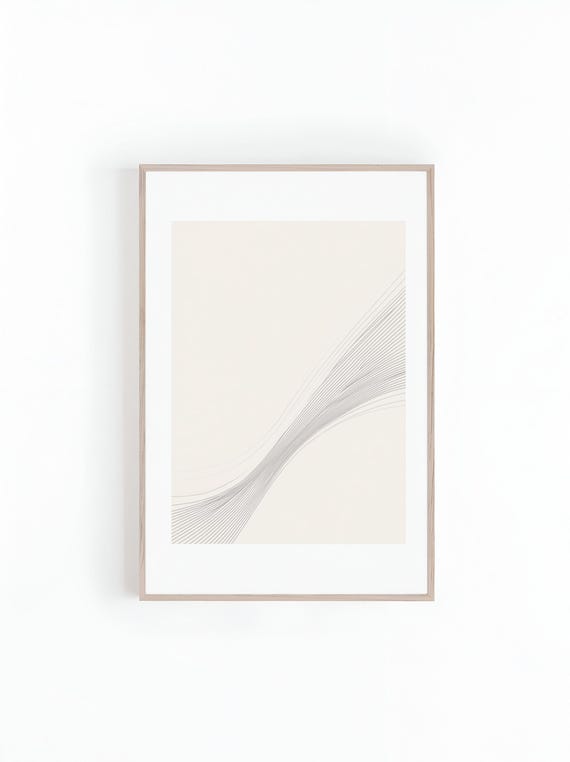 Geometric Line Drawing Minimalistic Print Minimalist Art For Homes Mid Century Minimalism Neutral Home Instant Print