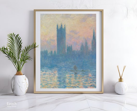 Claude Monet's Houses Of Parliament, Impressionist Art Print