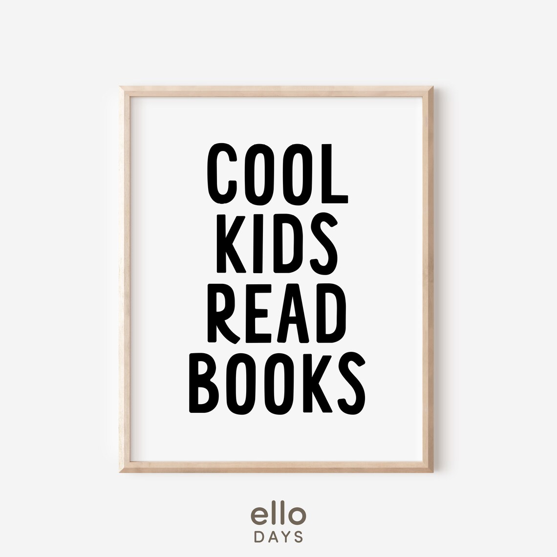 Cool Kids Read Books Poster, Reading Corner Decor - Image 4