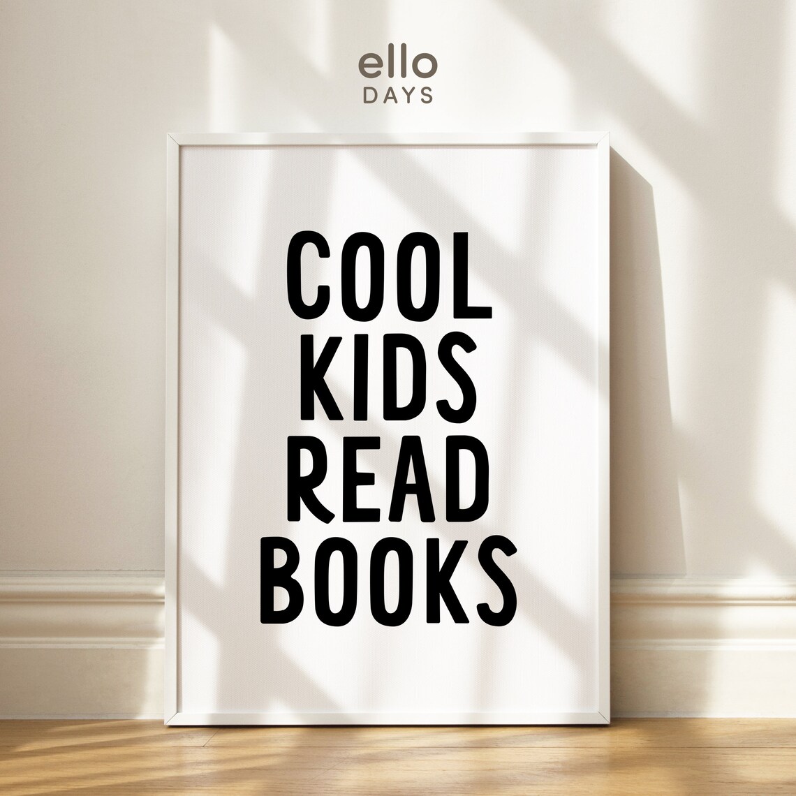 Cool Kids Read Books Poster, Reading Corner Decor - Image 3