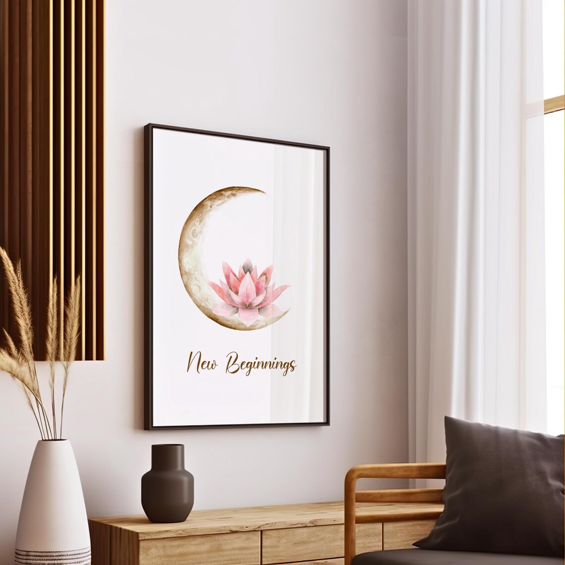 New Beginnings Quote Art Print, Positive Daily Reminder - Image 2