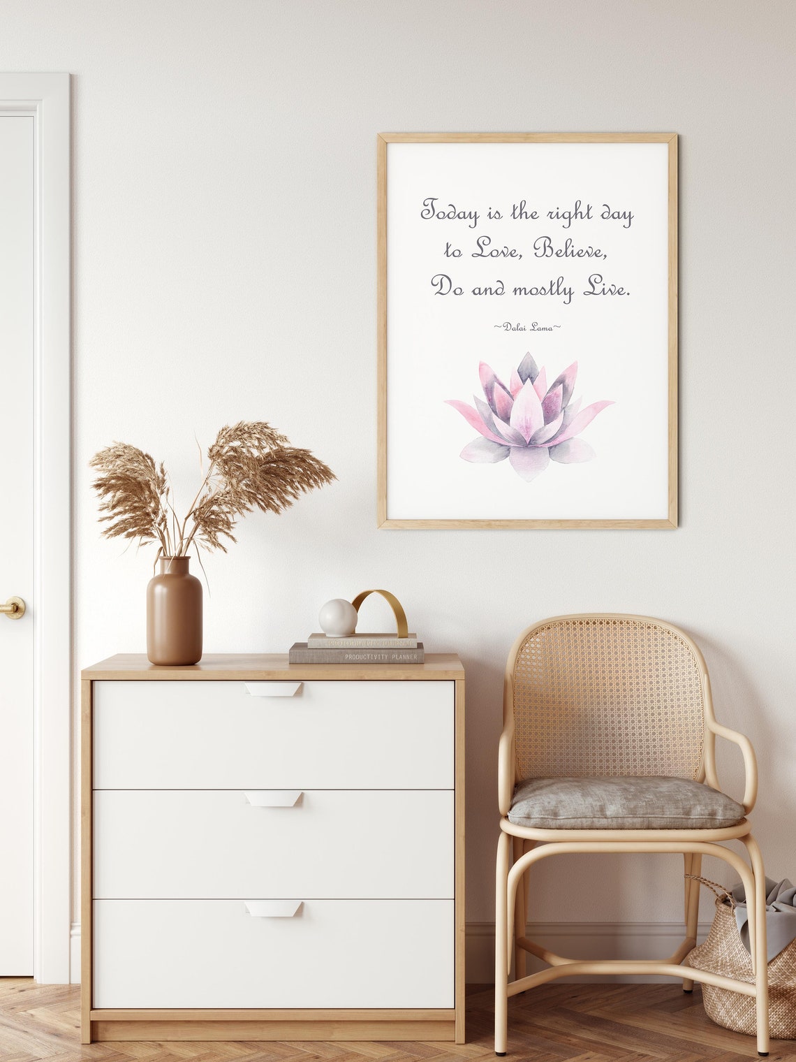 Positive Quotes Wall Art Dalai Lama Poster Mindset Growth Affirmations Motivational Quote Dalai Lama Sign Instant - Image 2