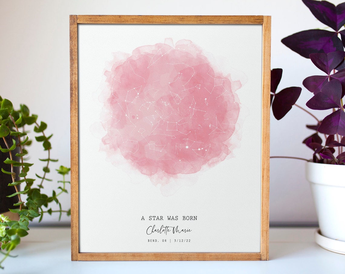 Star Map By Date, Birthday Gift For Dad - Image 4