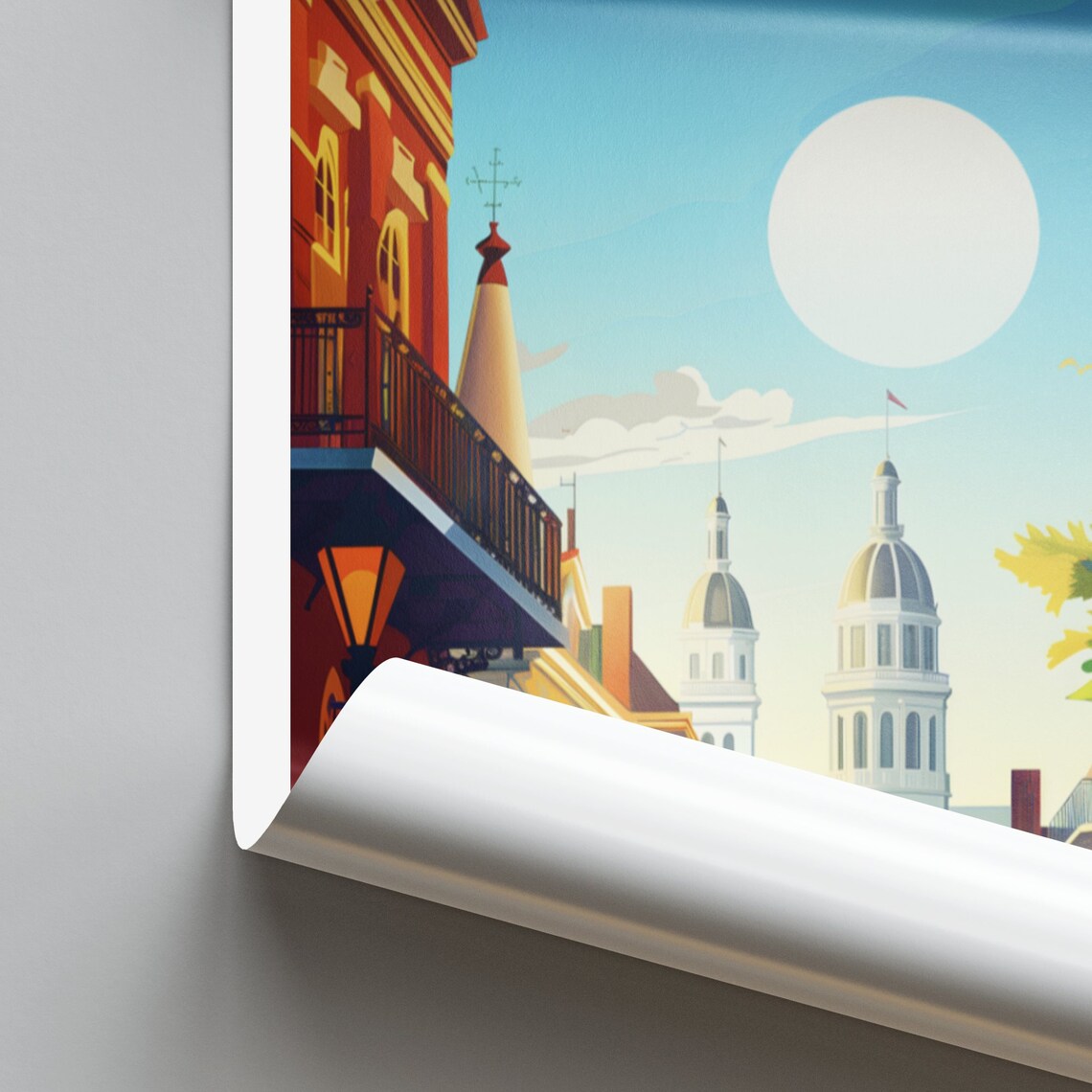 New Orleans United States French Quarter Street Lamps Travel Poster - Image 2