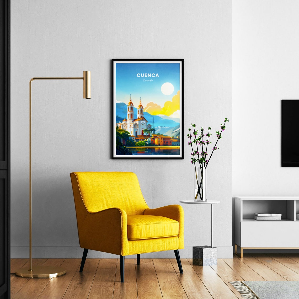 Cuenca Travel Print Ecuador Wall Art Cuenca Poster Azuay Poster Personalized Gift Poster Minimalist Poster Wedding Gift - Image 3