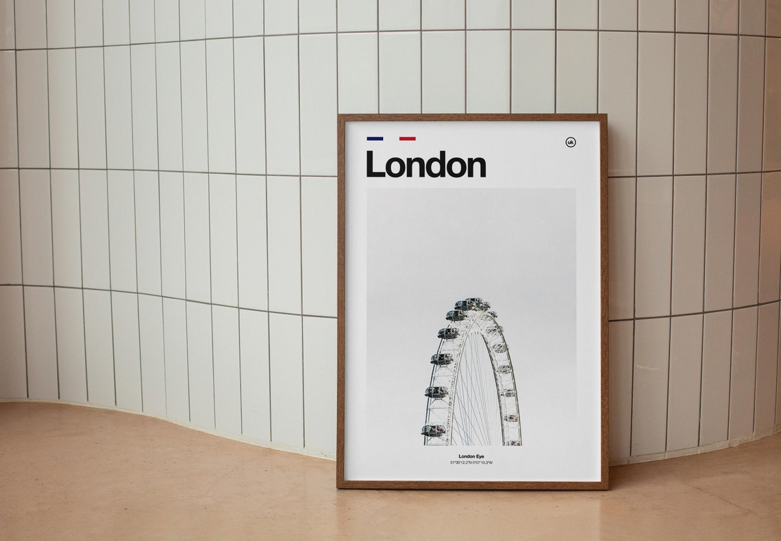 London Print London London Poster London Architecture Poster London Travel Poster London Wall Art Minimalist London Poster - Image 5