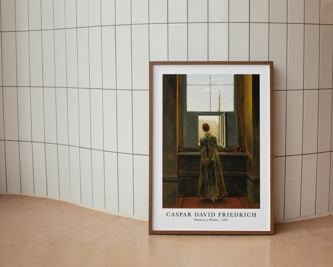 Caspar David Friedrich Woman at a Window 1822 Museum Art Poster - Image 5