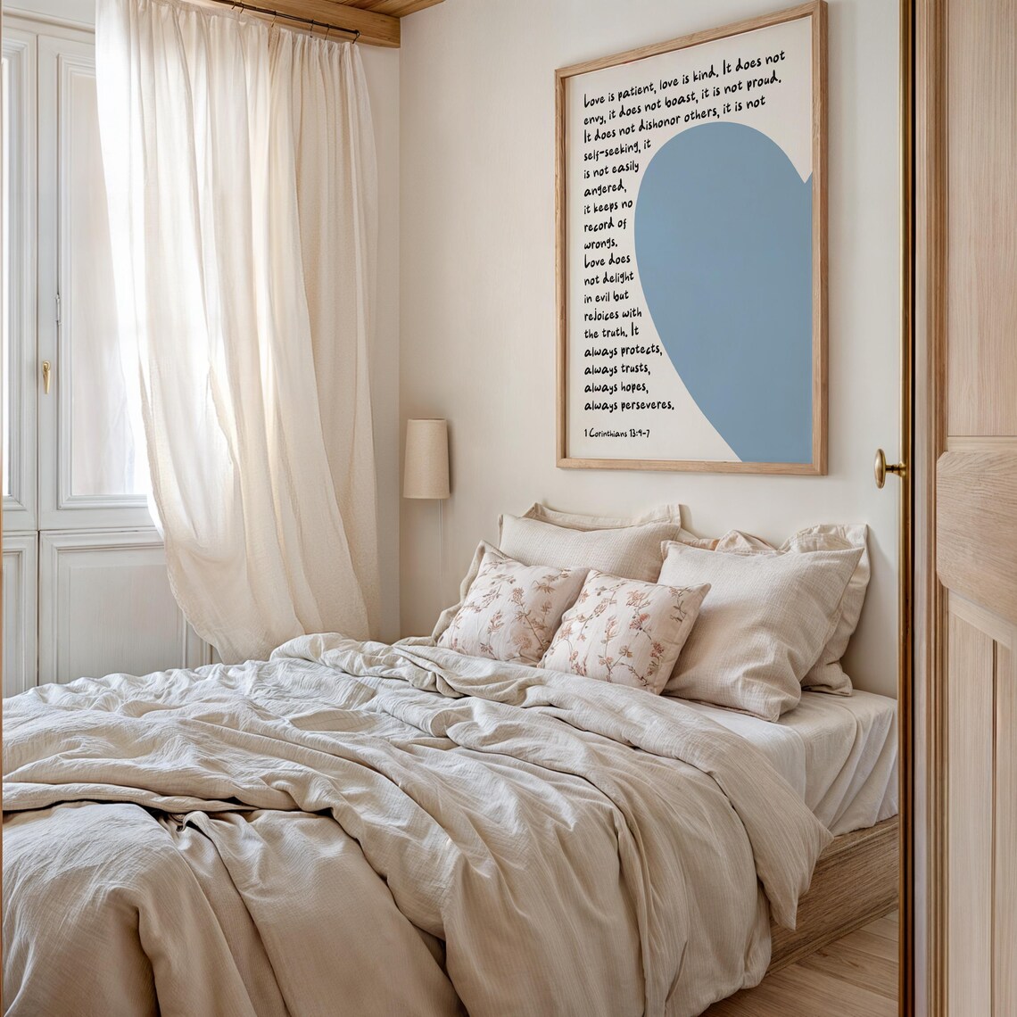 Love Is Patient Christian Bible Verse Wall Art - Image 3