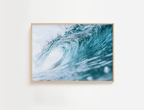 Ocean Wave Surf Photography Coastal Wall Art Print