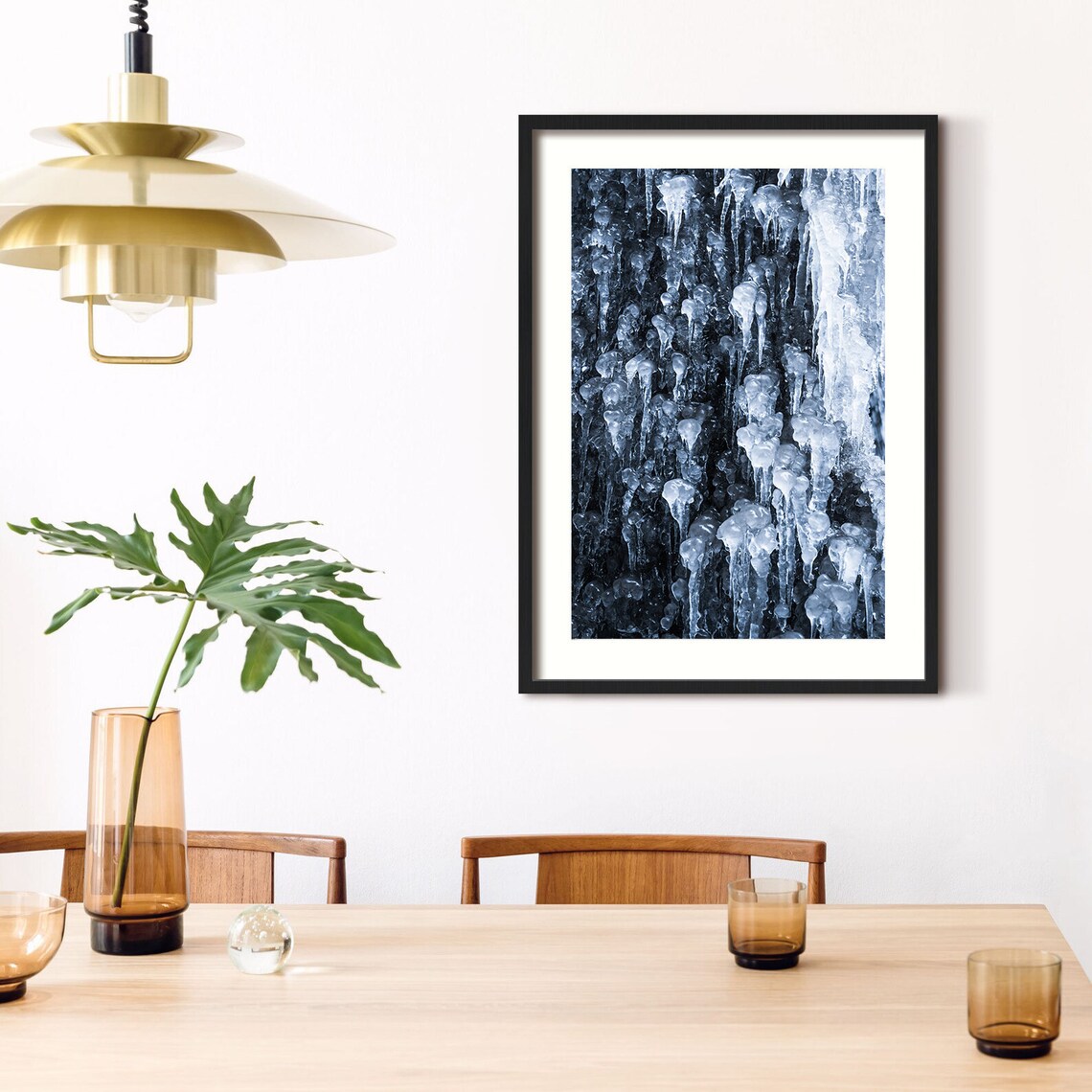 Icicles Winter Nature Photography Art Print - Image 2
