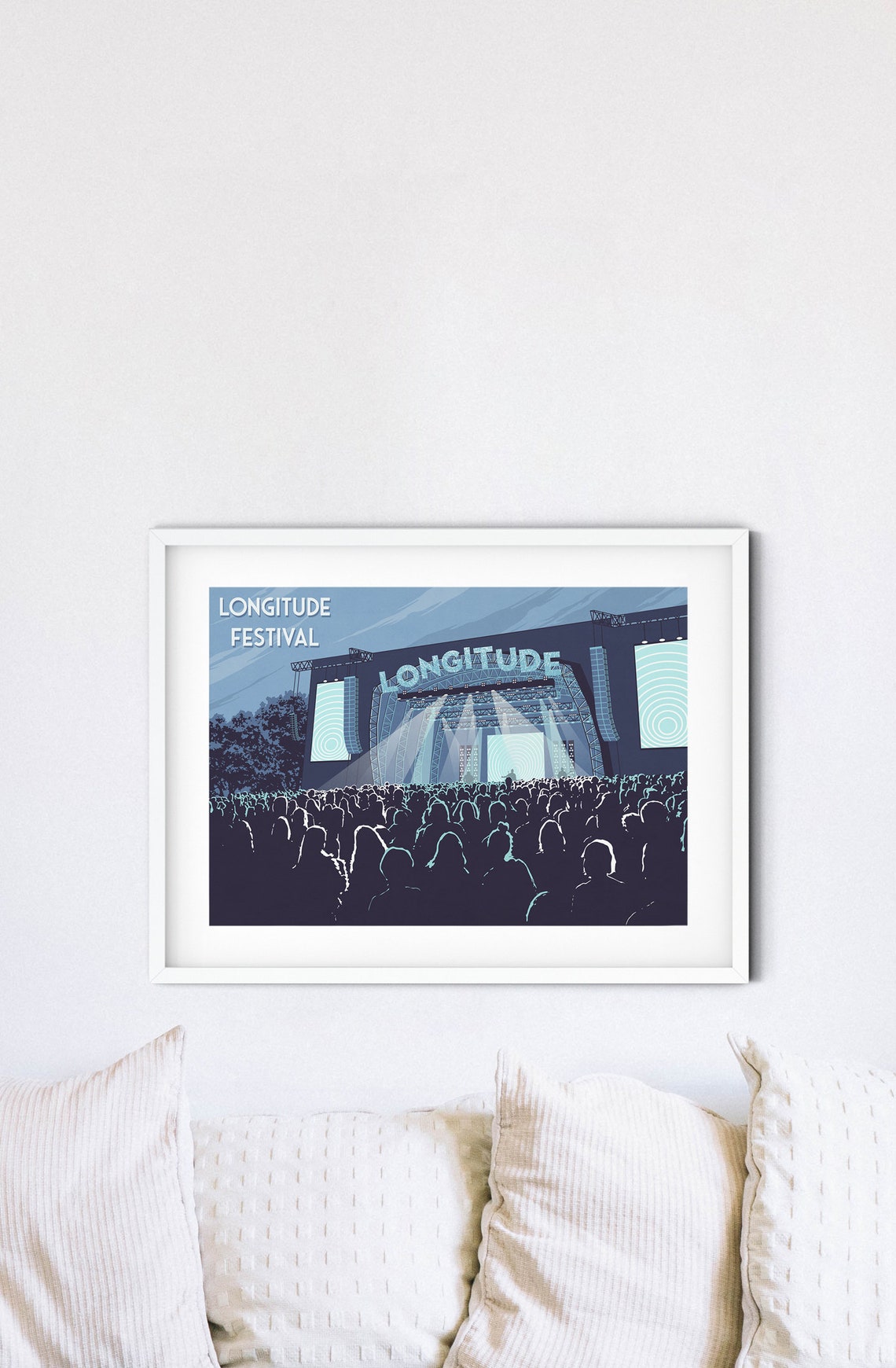 Longitude Festival Poster Irish Music Festival Print Dublin Ireland Gig Poster Wall Art Print Gift Latitude Marlay Park Arts Festival - Image 4