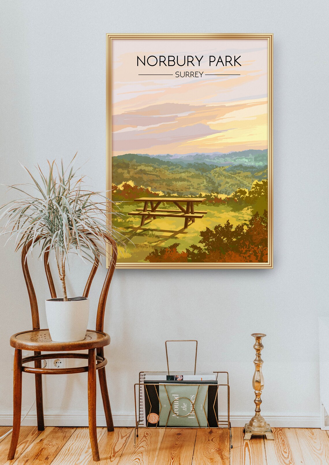 Norbury Park Surrey Vintage Travel Poster Art Print - Image 2