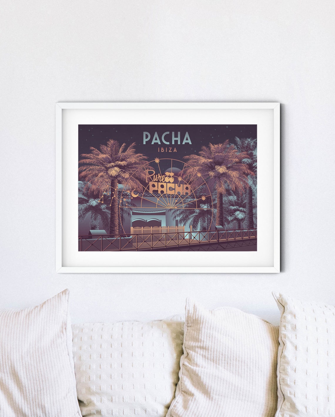 Pacha Ibiza Spain Vintage Travel Poster - Image 4