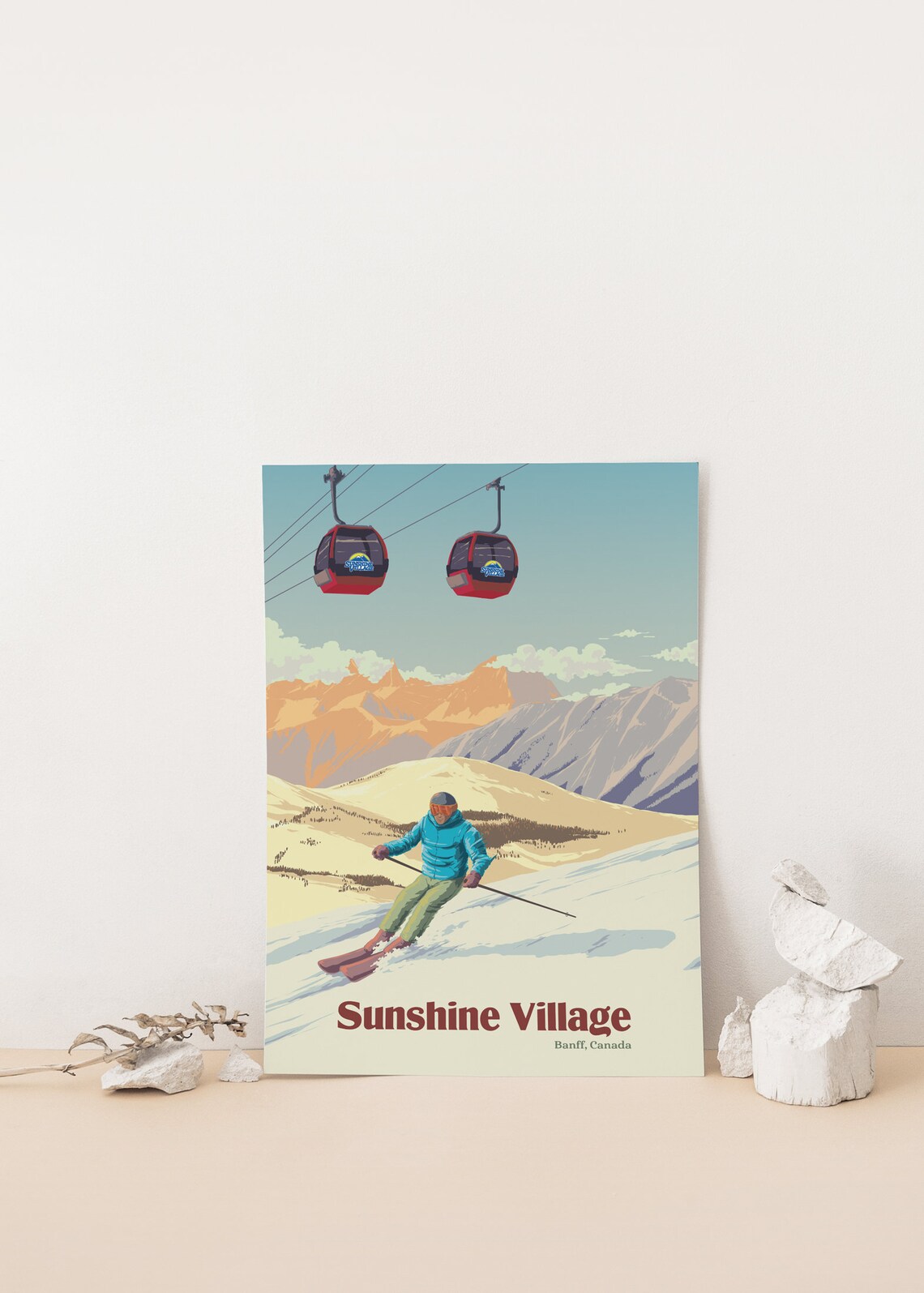 Sunshine Village Ski Resort, Banff National Park Travel Poster - Image 4