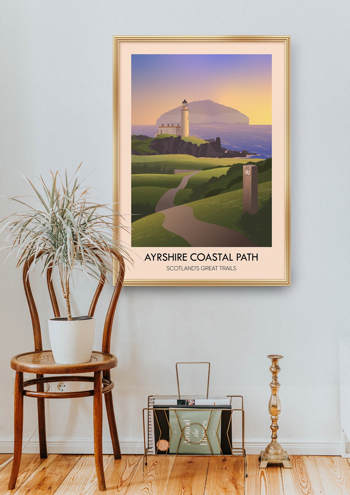 Ayrshire Coastal Path Travel Poster, Scotland Trail - Image 2