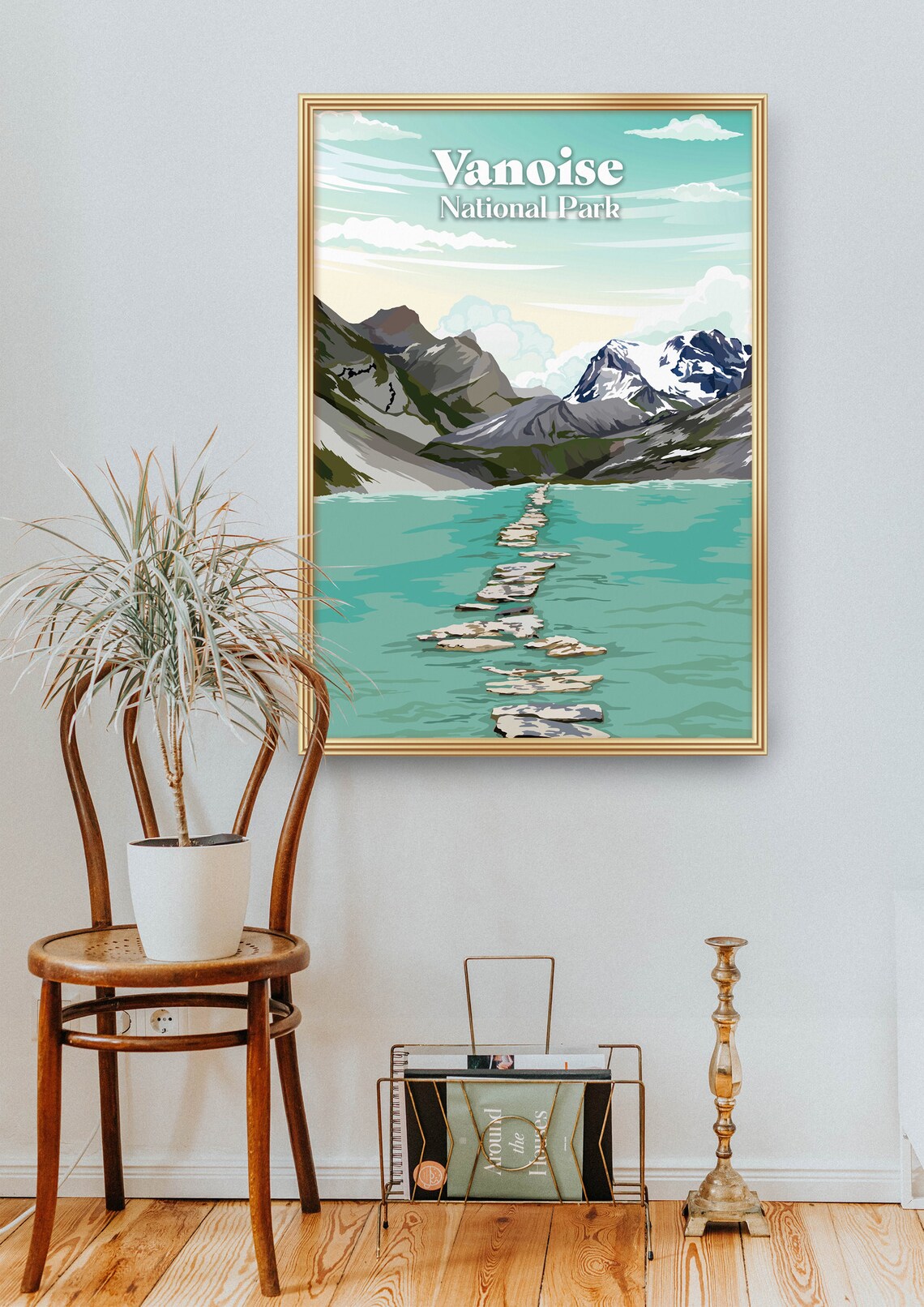 Vanoise National Park France Travel Poster, Alps - Image 2