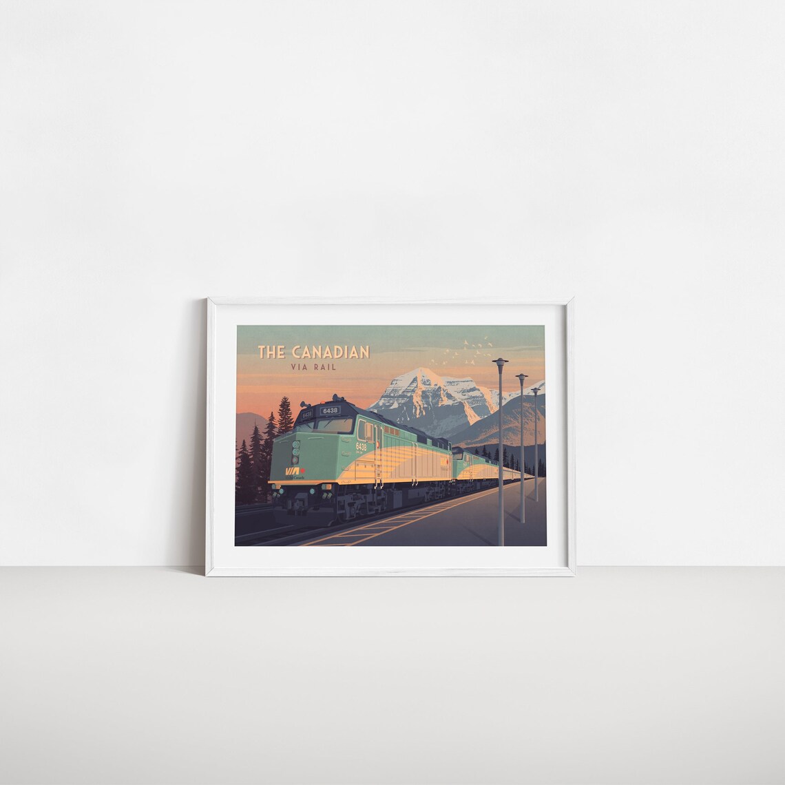 Canadian Train Via Rail Vintage Travel Poster Print - Image 2