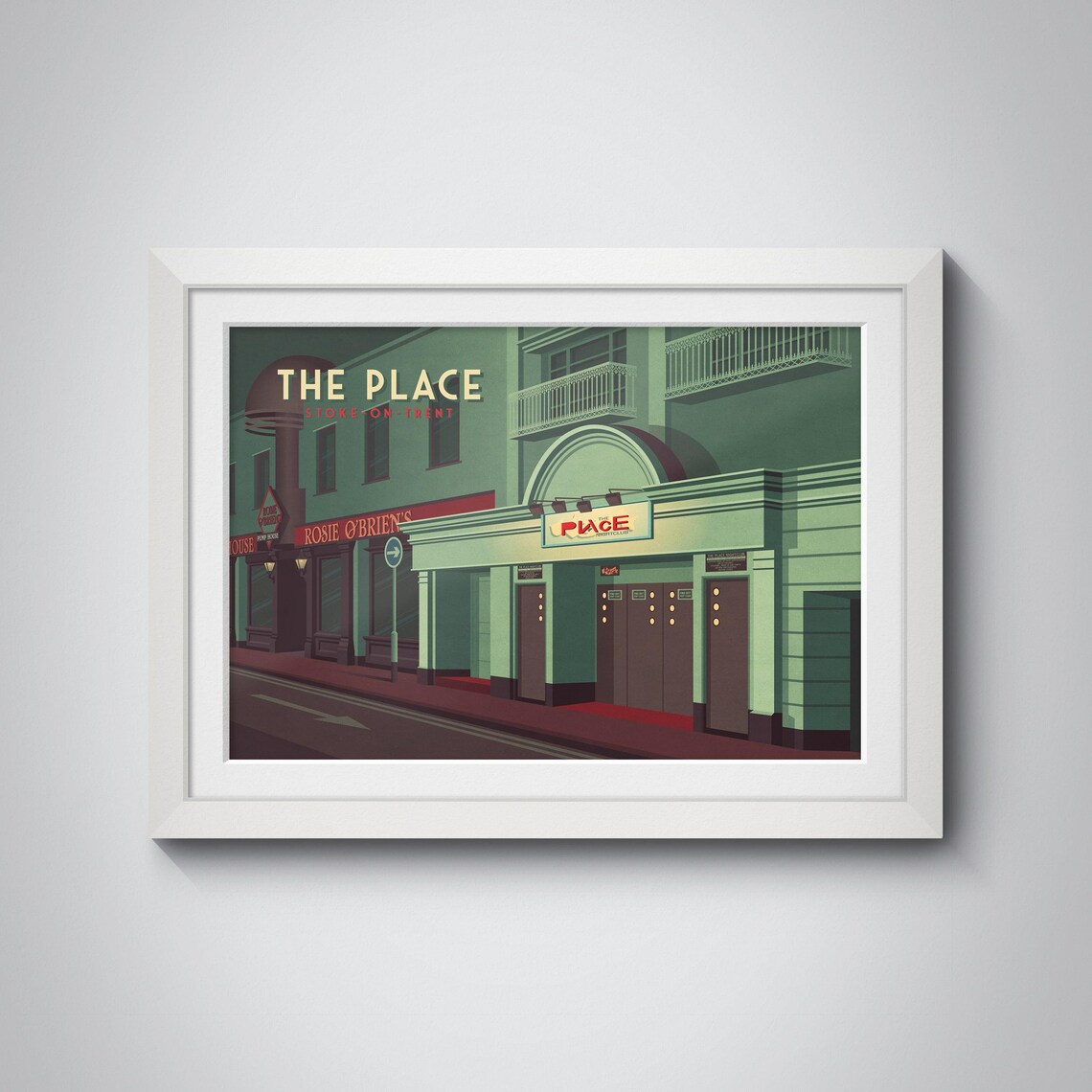 The Place Stoke-On-Trent Travel Poster Art Print - Image 4