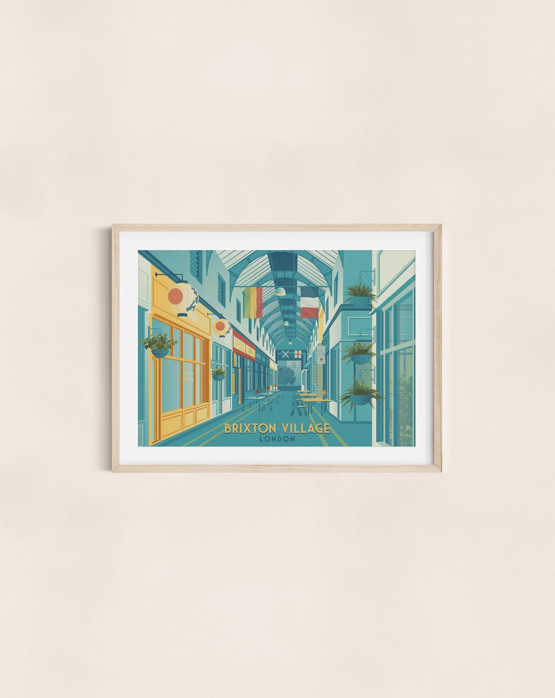 Brixton Village London Poster Market Row South London Wall Art Print Vintage Travel Poster Coldharbour Lane Academy Electric Avenue - Image 3