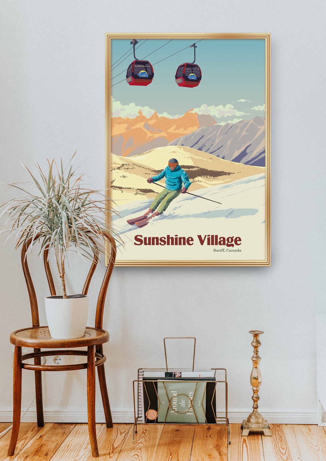 Sunshine Village Ski Resort, Banff National Park Travel Poster - Image 2