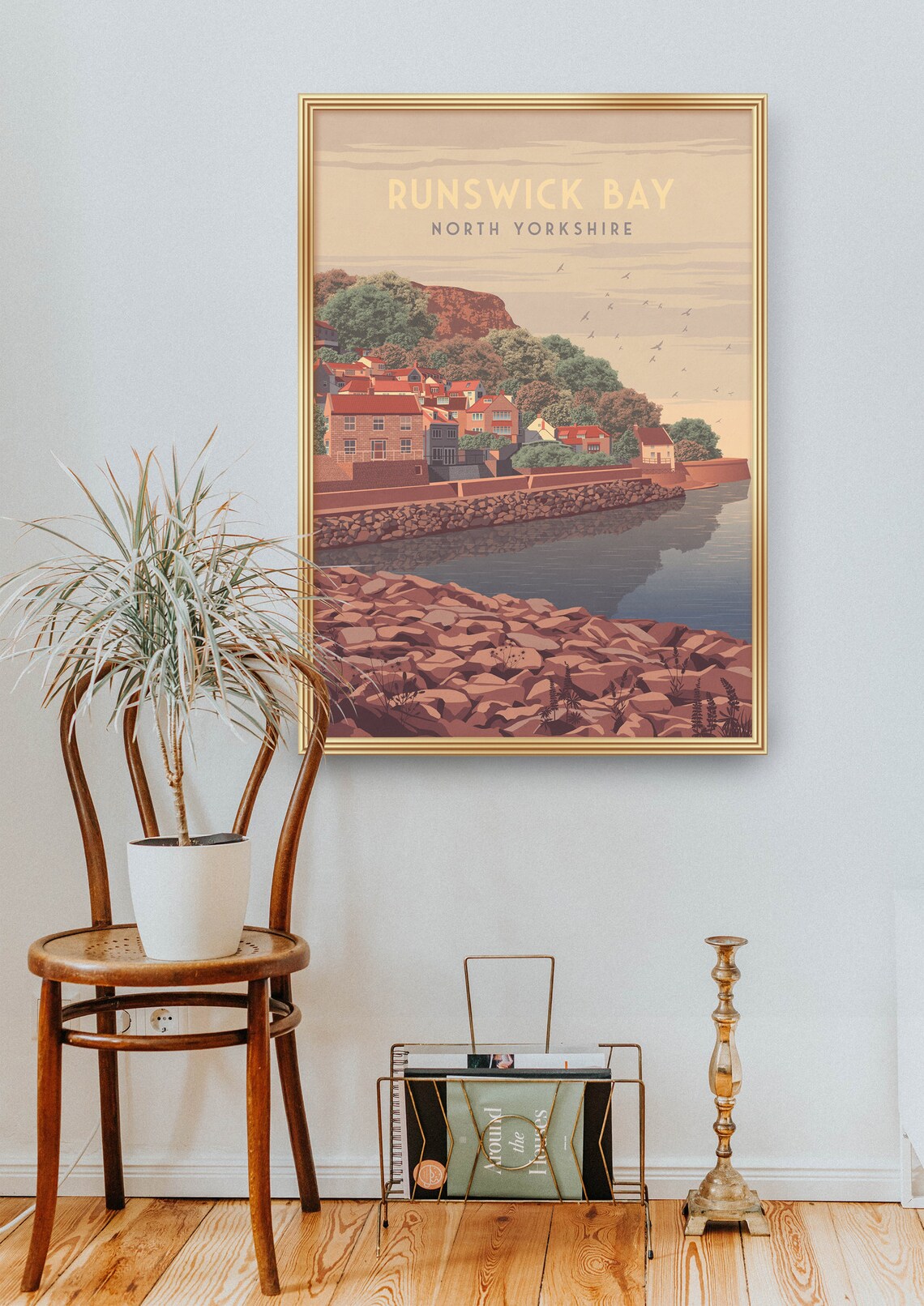 Runswick Bay Vintage Travel Poster, North Yorkshire - Image 2