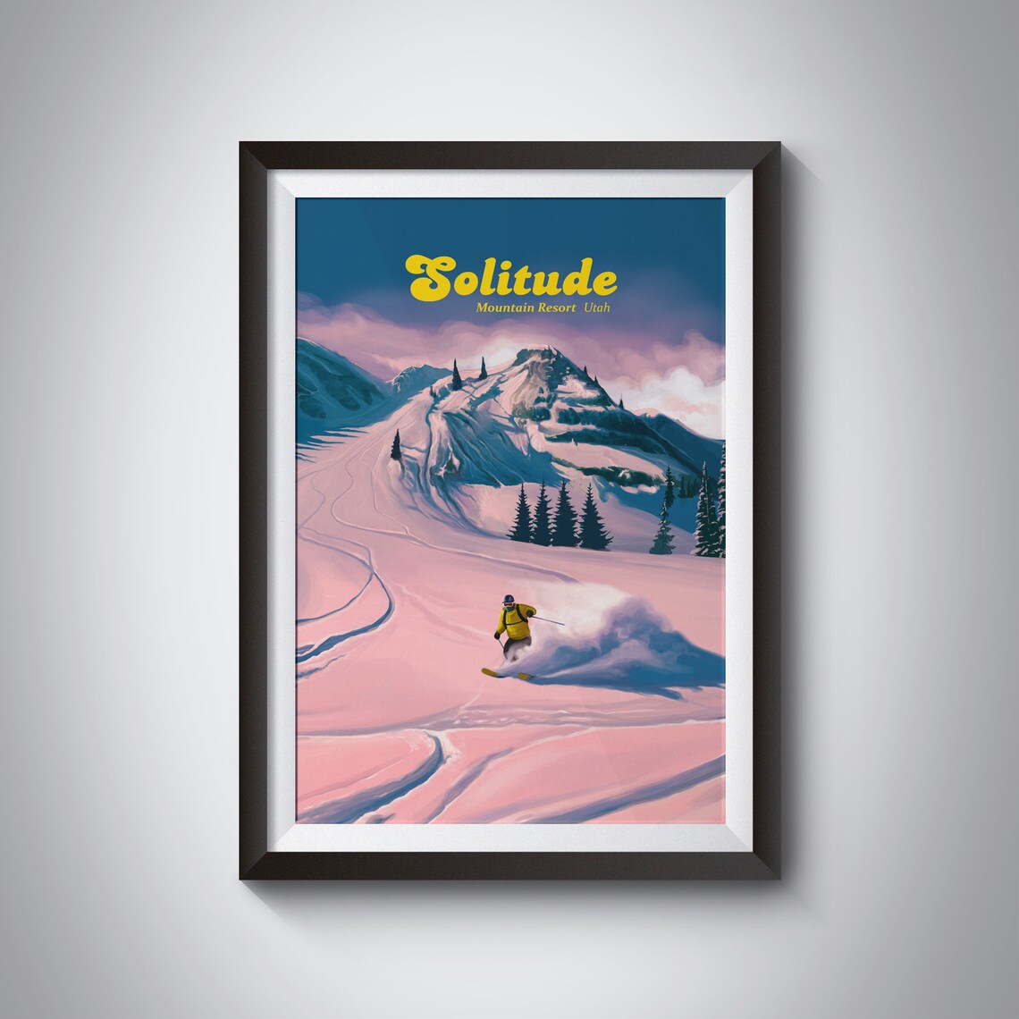 Solitude Mountain Resort Vintage Travel Poster Print