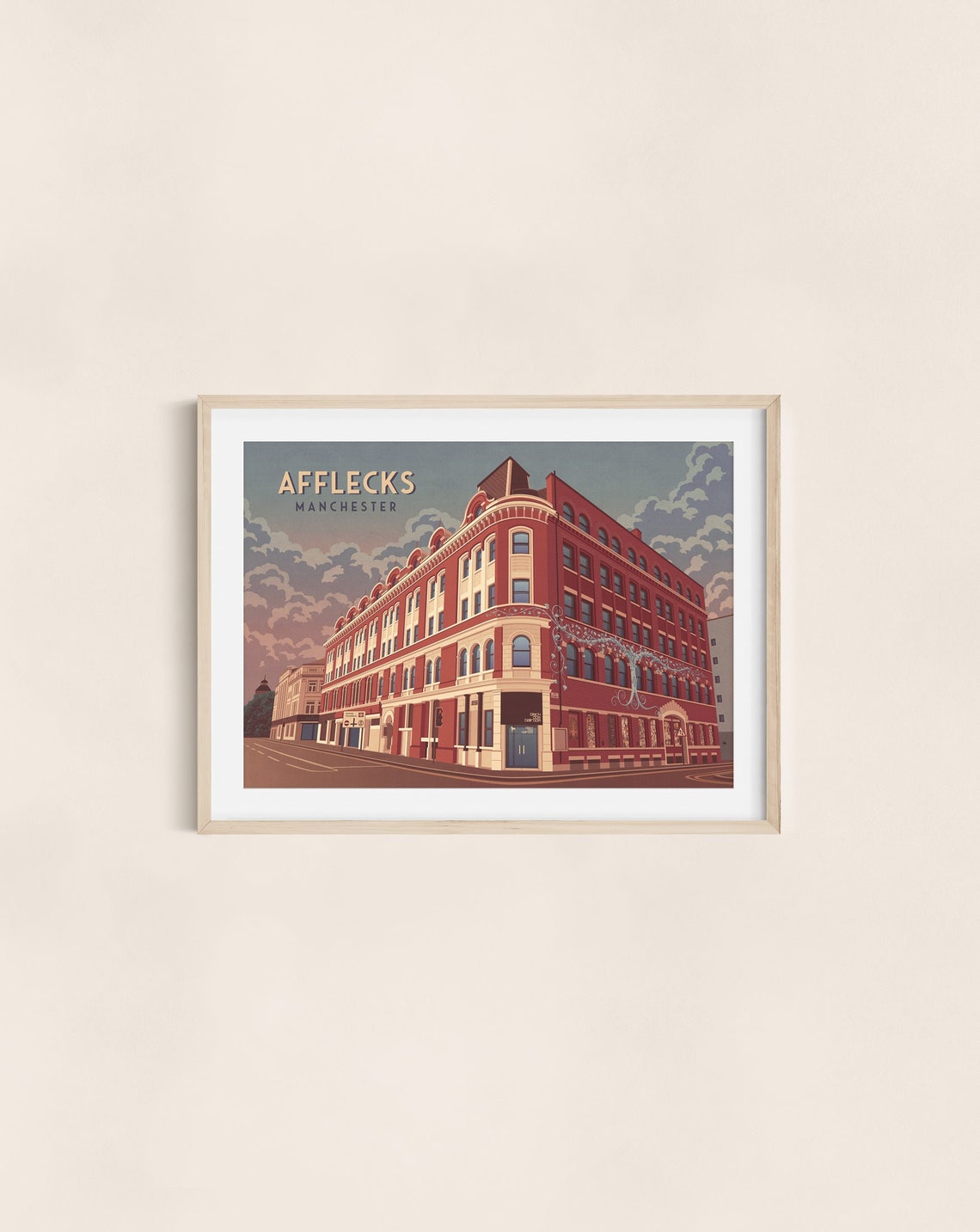 Afflecks Manchester Northern Quarter Red Brick Landmark Poster - Image 3