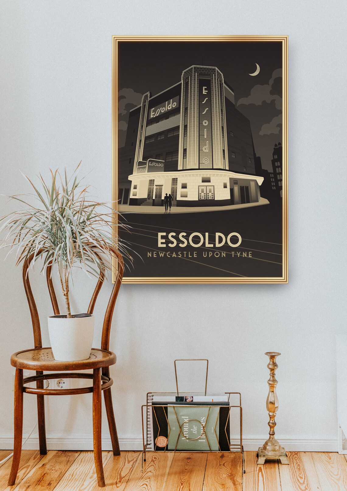 Essoldo Cinema Newcastle Upon Tyne Vintage Travel Poster - Image 2