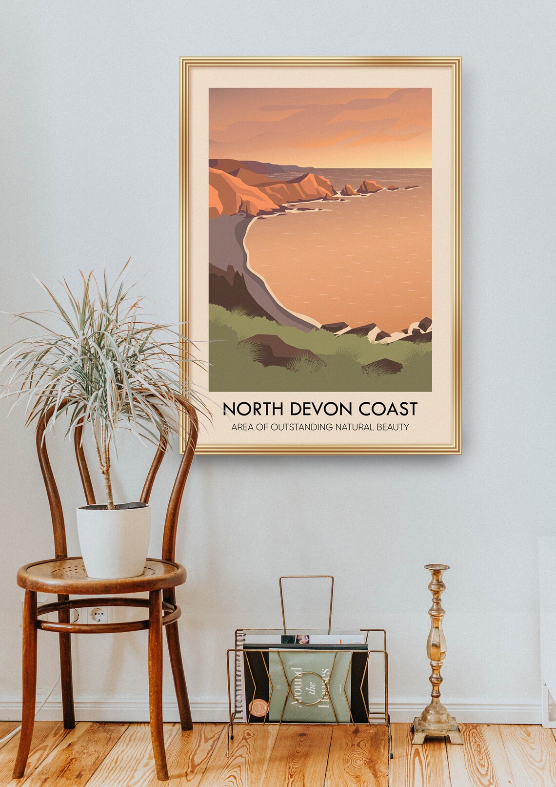 North Devon Coast Vintage Travel Poster, Seaside - Image 2