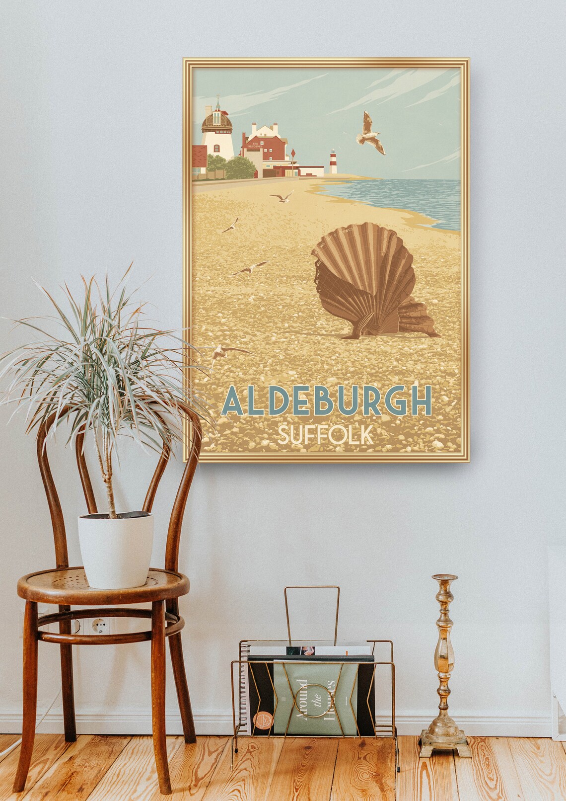 Aldeburgh Suffolk Travel Poster, Retro Vintage Seaside - Image 2