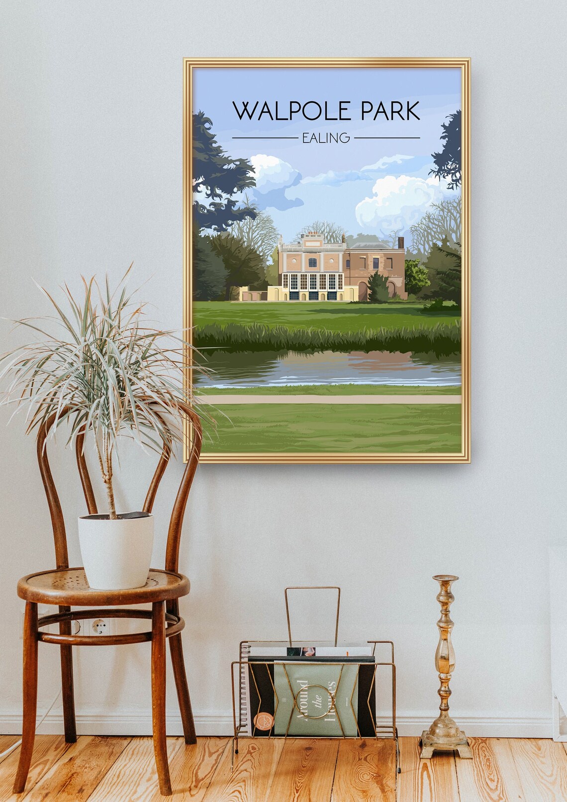 Walpole Park Ealing Manor House Riverside Grand Green Lawn Poster - Image 2