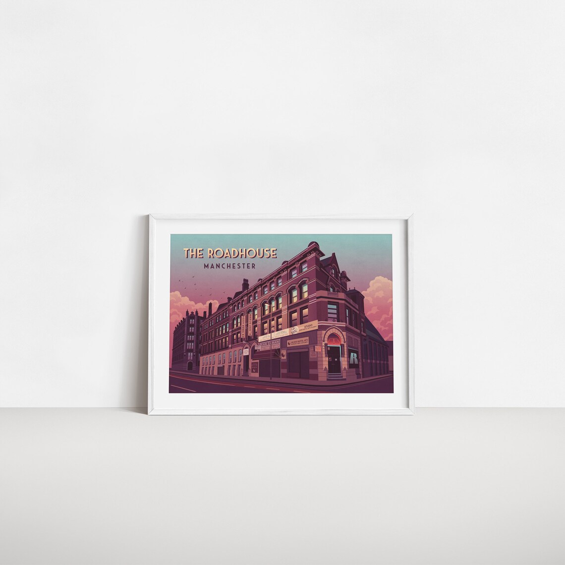 Roadhouse Manchester Vintage Travel Poster Print - Image 2