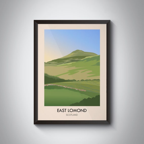 East Lomond Scotland Lomond Hills Fife Golden Evening Light Poster
