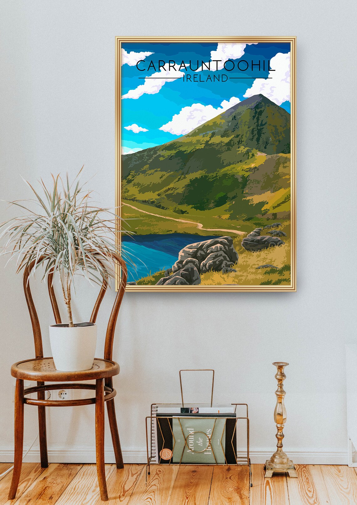 Carrauntoohil Ireland Retro Travel Poster Art Print - Image 2