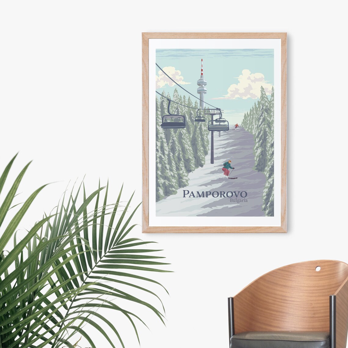 Pamporovo Vintage Travel Poster, Rhodope Mountains - Image 3