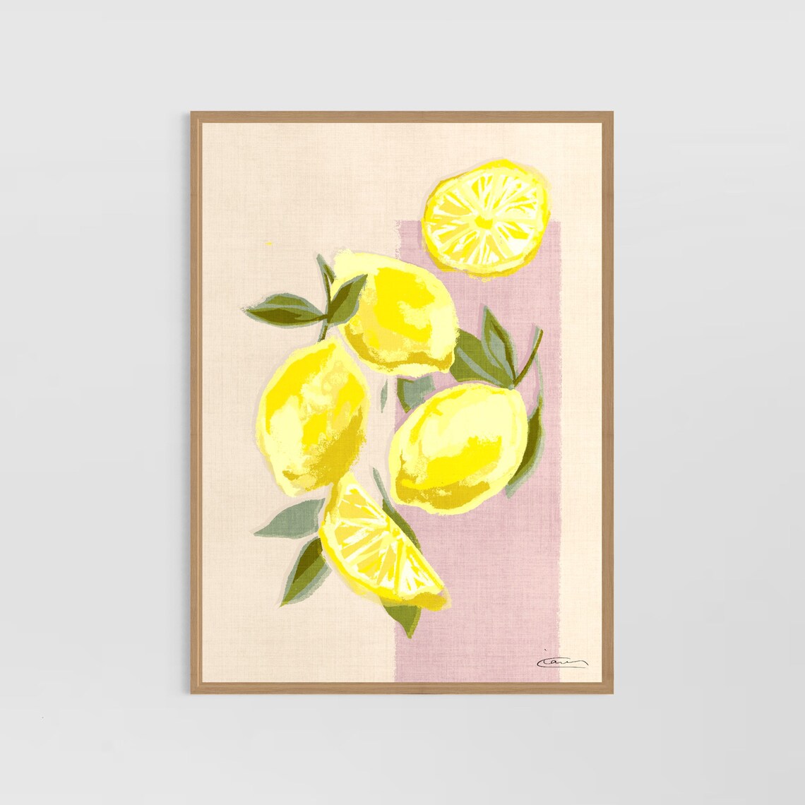 Lemons Print Easy Peasy Lemon Squeezie Wall Art Citrus Home Decor With Fruit Poster Kitchen Decoration - Image 2