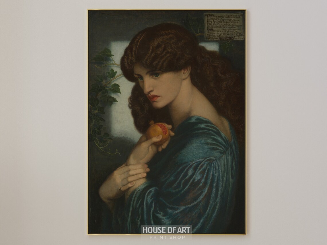 Vintage Roman Goddess Proserpina Art Print