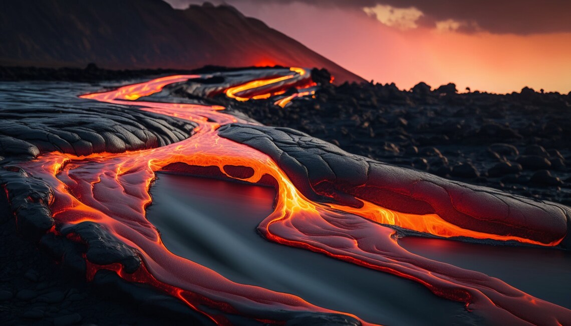 Hawaii Molten Lava Flow, Original Photography
