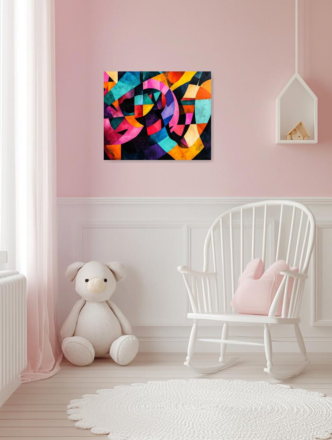 Abstract Geometric Print Inspired By Matisse For Colorful Home Decor And Unique Wall Art - Image 3