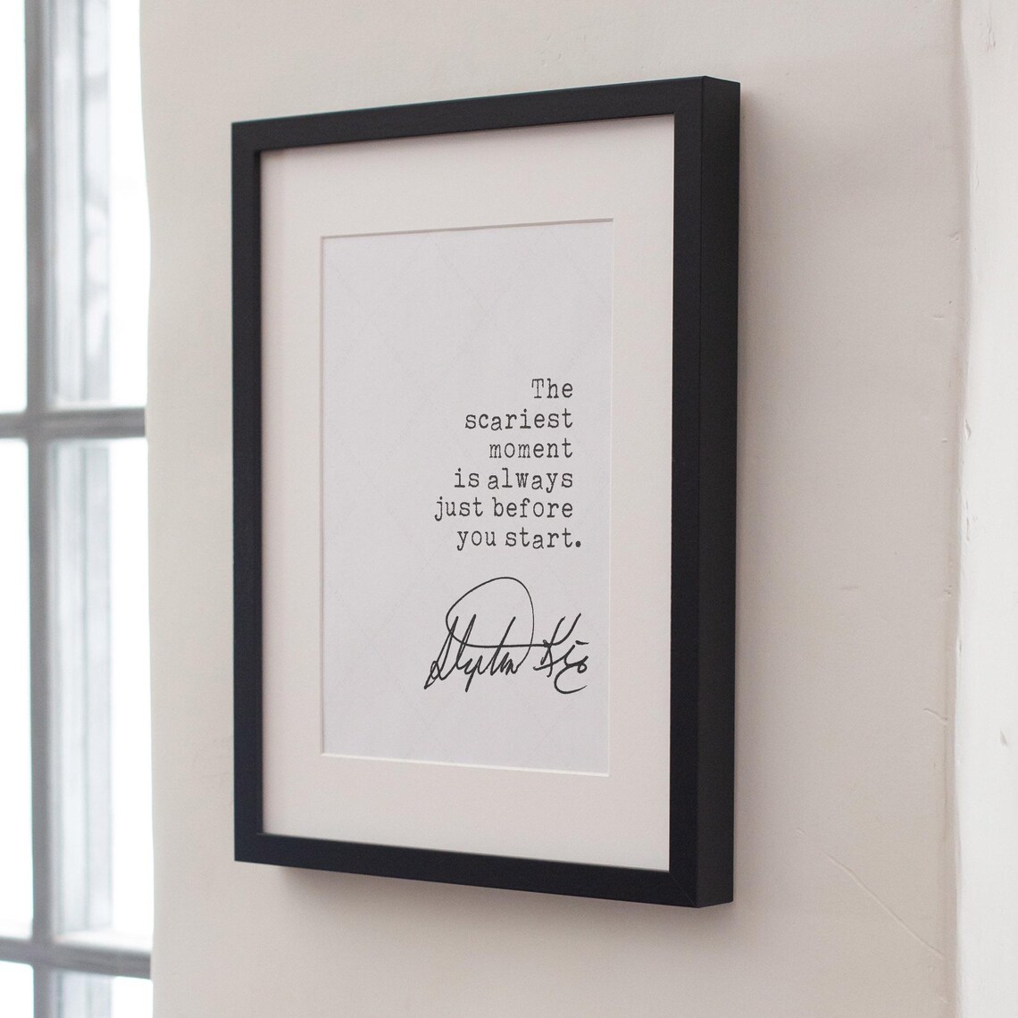 Stephen King Quote Art Print, Scariest Moment - Image 4