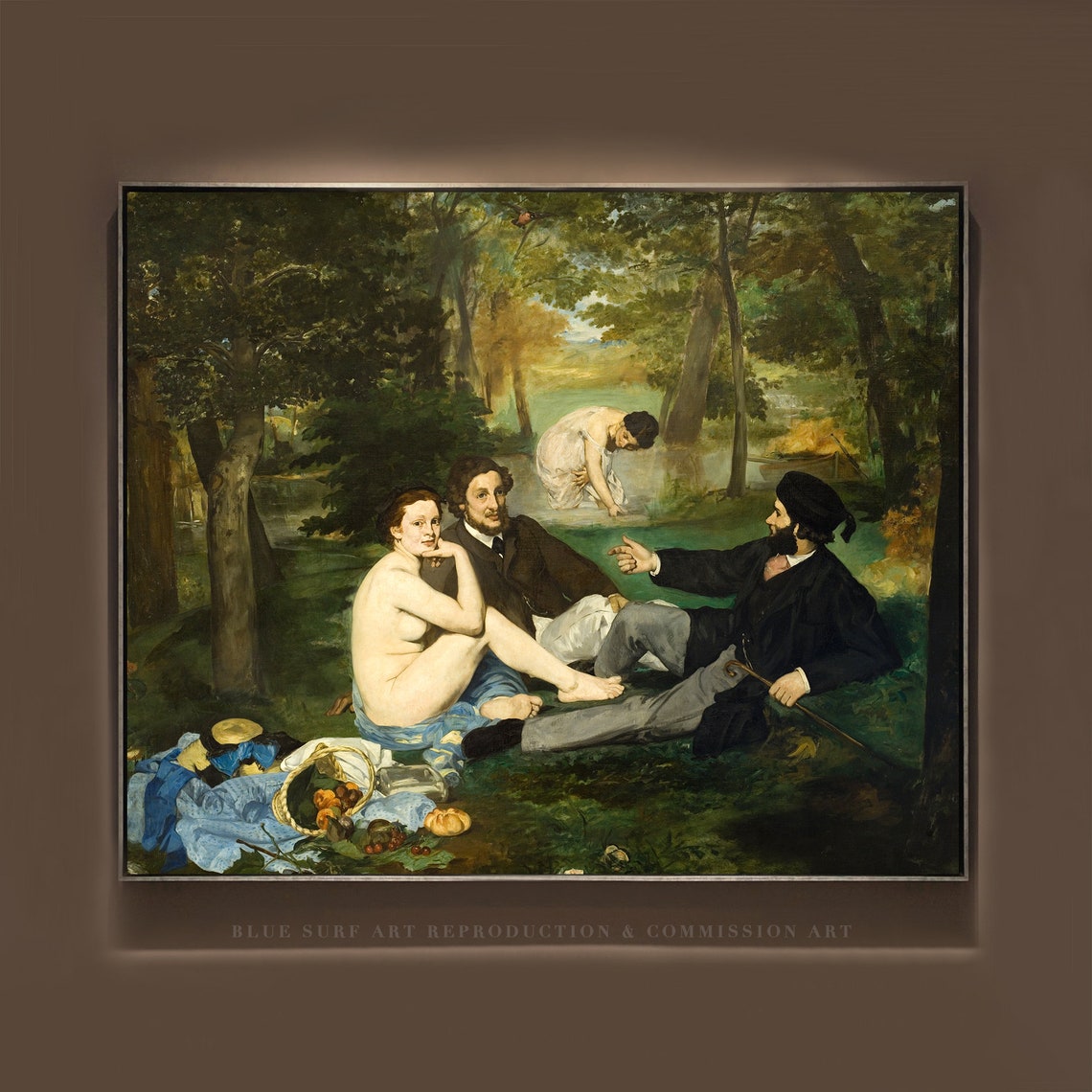 Edouard Manet Luncheon On The Grass Impressionist Masterpiece Poster