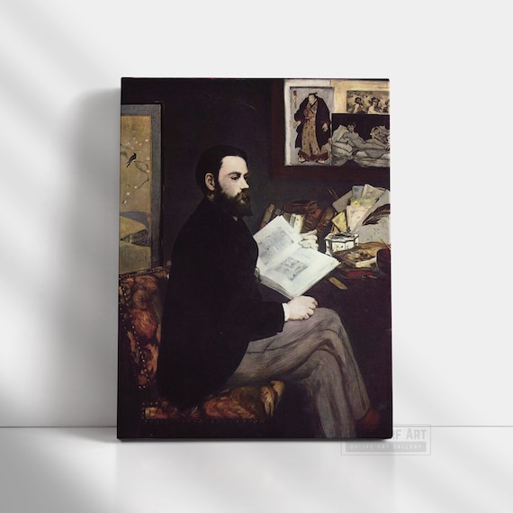Edouard Manet Portrait of Emile Zola 1868 Impressionist Oil Painting Poster
