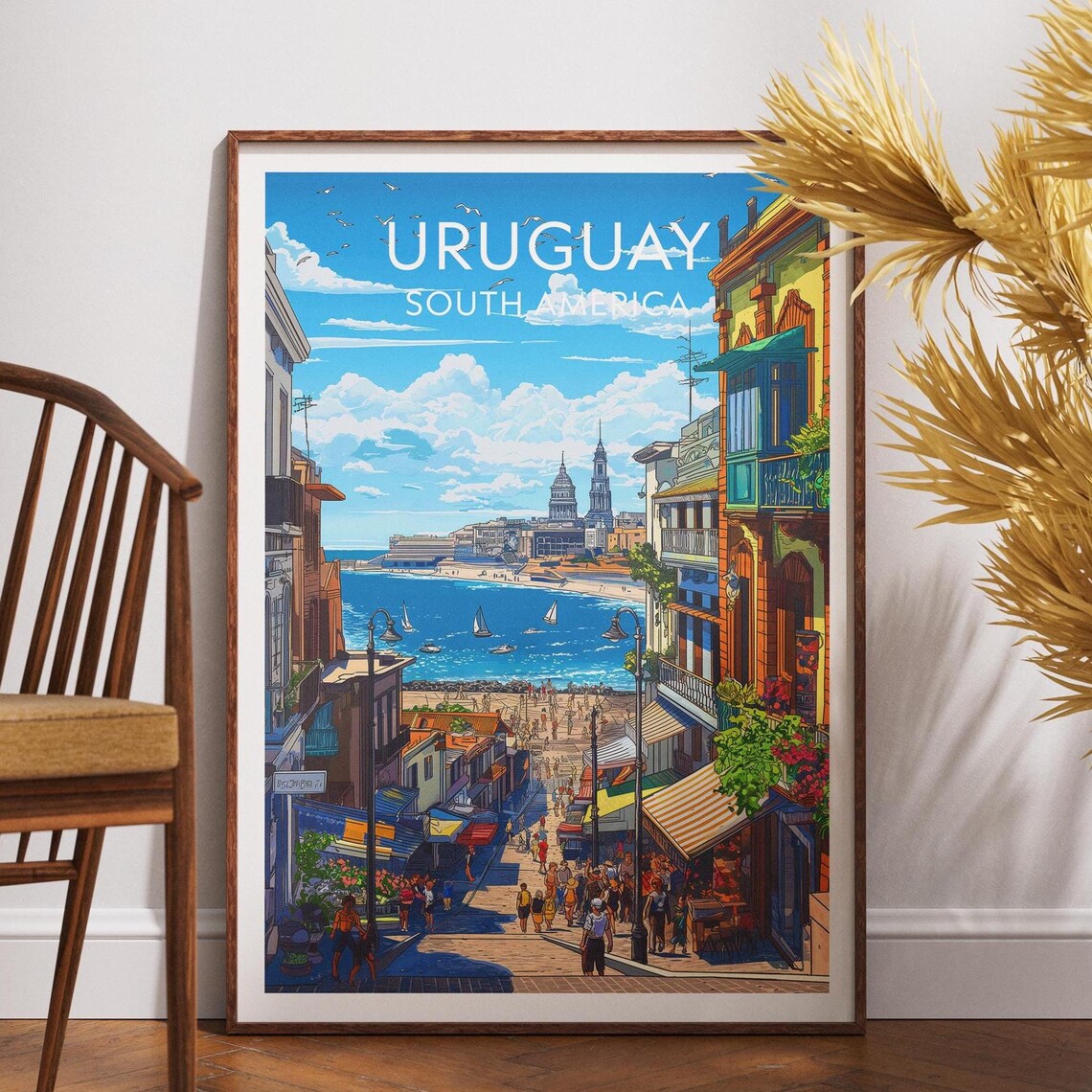 Uruguay Travel Print South America Poster Wall Art